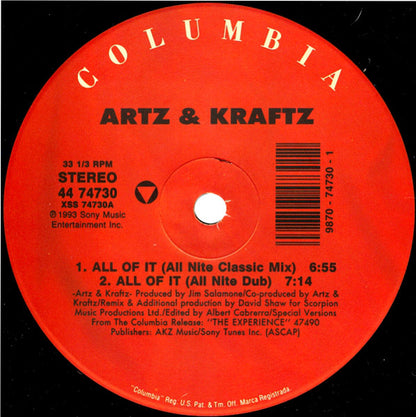 Artz & Kraftz : All Of It (12")