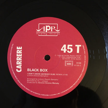 Black Box : I Don't Know Anybody Else (Megaremix) (12", Maxi)