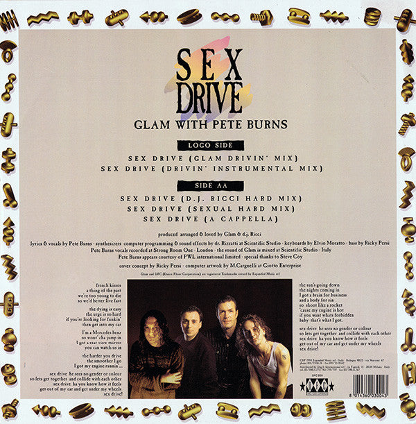 Glam With Pete Burns : Sex Drive (12")