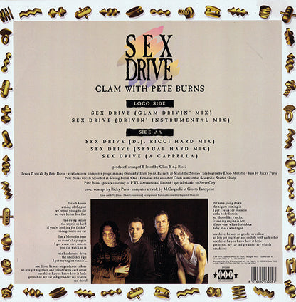 Glam With Pete Burns : Sex Drive (12")