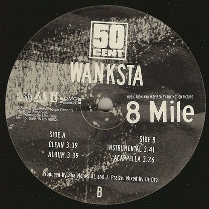 50 Cent : Wanksta (12", Promo)