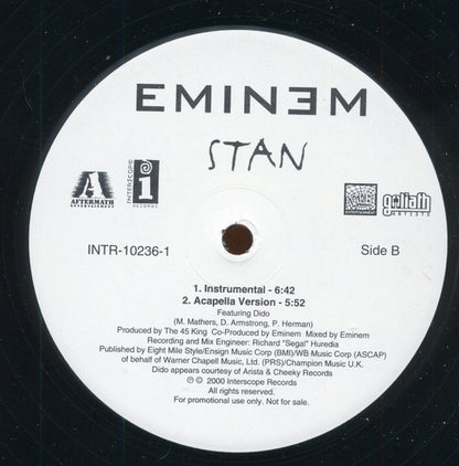 Eminem : Stan (12", Promo)