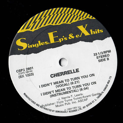 S.O.S. Band* / Cherrelle : Just Be Good To Me / I Didn't Mean To Turn You On (12")