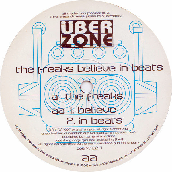 Überzone : The Freaks Believe In Beats (12")