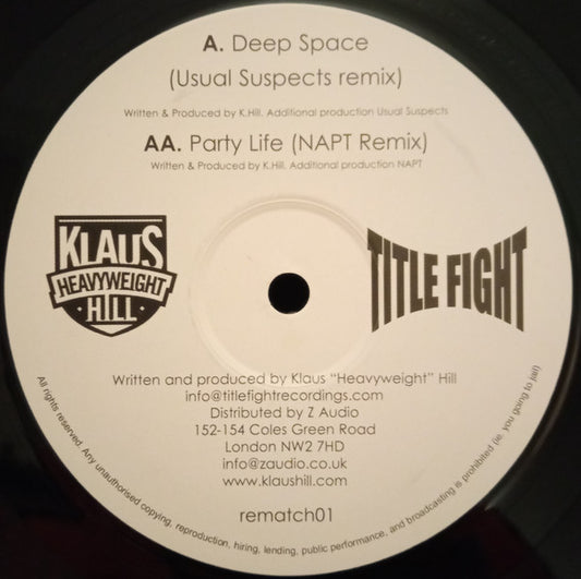 Klaus Hill : Title Fight Remixed (12")