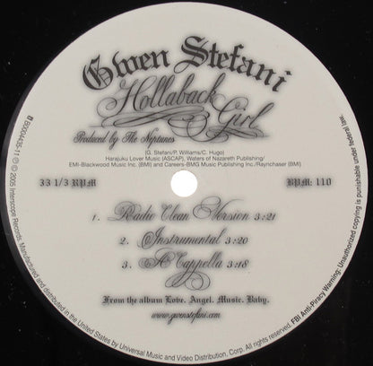 Gwen Stefani : Hollaback Girl (12")