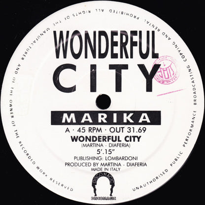 Marika (2) : Wonderful City (12")