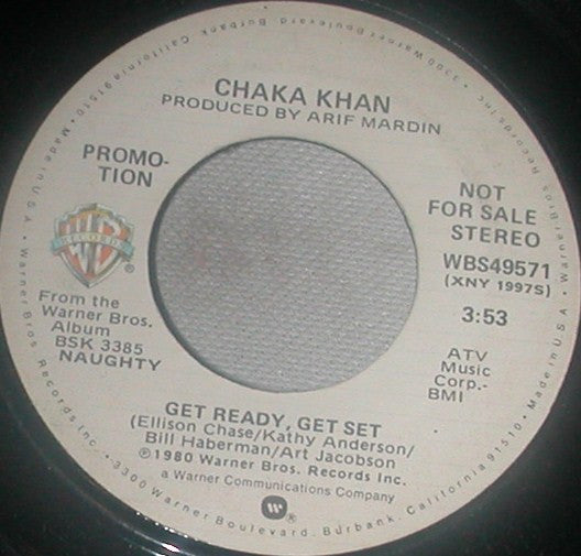 Chaka Khan : Get Ready, Get Set  (7", Single, Mono, Promo)