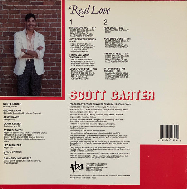 Scott Carter (7) : Real Love (LP, Album)