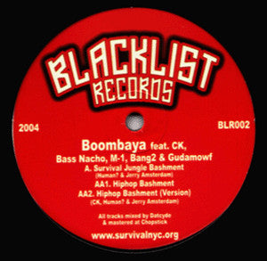 Boombaya : Survival Jungle Bashment / Hiphop Bashment (12")