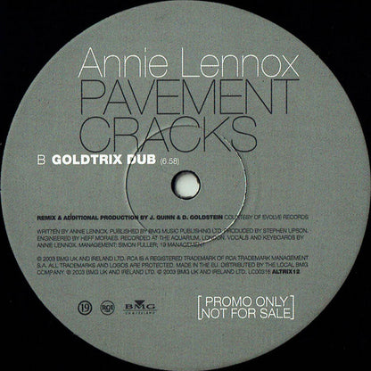 Annie Lennox : Pavement Cracks (12", Promo)