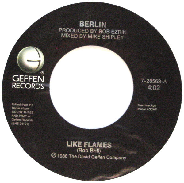 Berlin : Like Flames (7", Single)