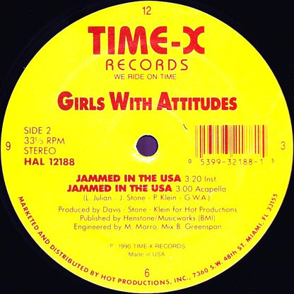 Girls With Attitudes : Jammed In The USA (12")
