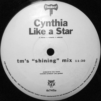 Cynthia : Like A Star (12", Promo)