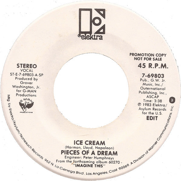 Pieces Of A Dream : Ice Cream (7", Promo)