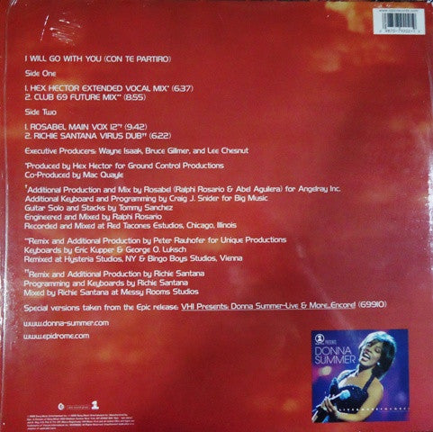 Donna Summer : I Will Go With You (Con Te Partiró) (Part 1/2) (12")
