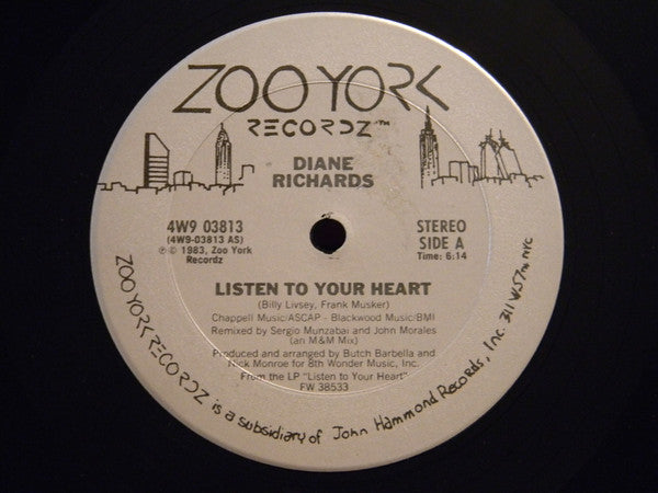 Diane Richards : Listen To Your Heart (12")