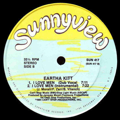 Eartha Kitt : I Love Men (12", Maxi)