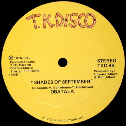 Obatala : I'll Remember April / Shades Of September (12")