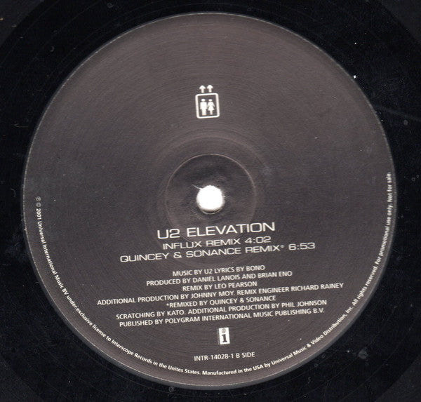 U2 : Elevation (12", Promo)