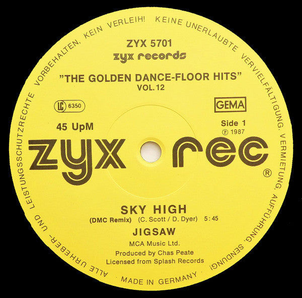 Jigsaw (3) / Bombers : The Golden Dance-Floor Hits Vol. 12 (12")