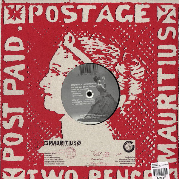 Ballroom : Remember Me / Girl On The Floor (12")