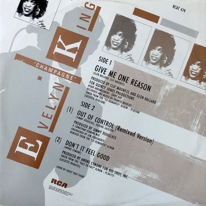 Evelyn "Champagne" King* : Give Me One Reason (12", Single)