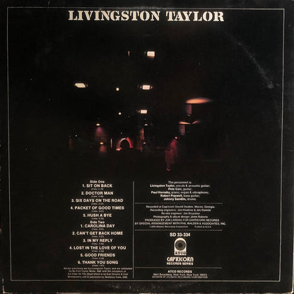 Livingston Taylor : Livingston Taylor (LP, Album, Promo)
