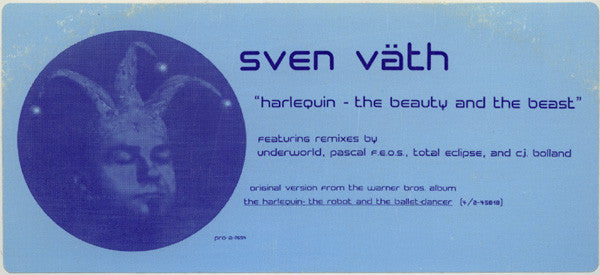 Sven Väth : Harlequin - The Beauty And The Beast (2x12", Promo)