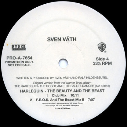 Sven Väth : Harlequin - The Beauty And The Beast (2x12", Promo)