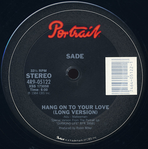 Sade : Hang On To Your Love (12" Version) (12", Single)