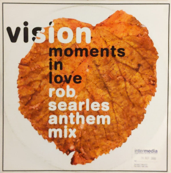 Vision (15) : Moments In Love (Rob Searles Anthem Mix) (12")