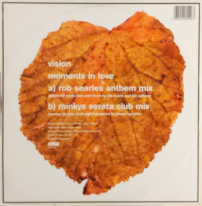 Vision (15) : Moments In Love (Rob Searles Anthem Mix) (12")
