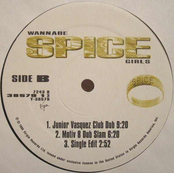 Spice Girls : Wannabe (12", Single)