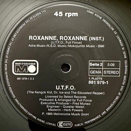 UTFO : The Full Story Of Roxanne (2x12", Maxi)