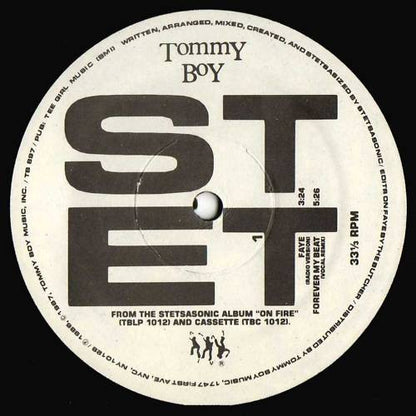 Stetsasonic : Faye / Forever My Beat (12")