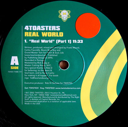 4 Toasters : Real World (12")