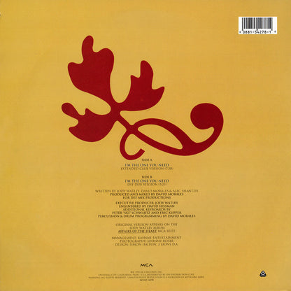Jody Watley : I'm The One You Need (12", Single)