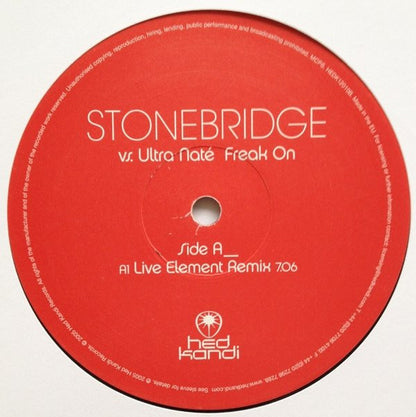 StoneBridge vs. Ultra Naté : Freak On (12", Ltd)