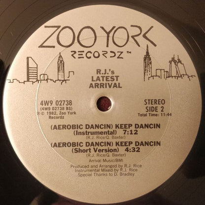 R.J.'s Latest Arrival : (Aerobic Dancin) Keep Dancin (12")