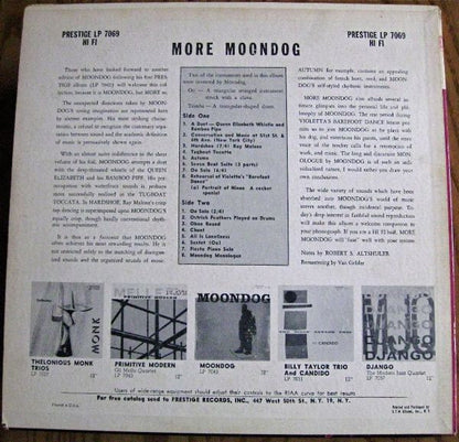 Moondog (2) : More Moondog (LP, Album, Mono)