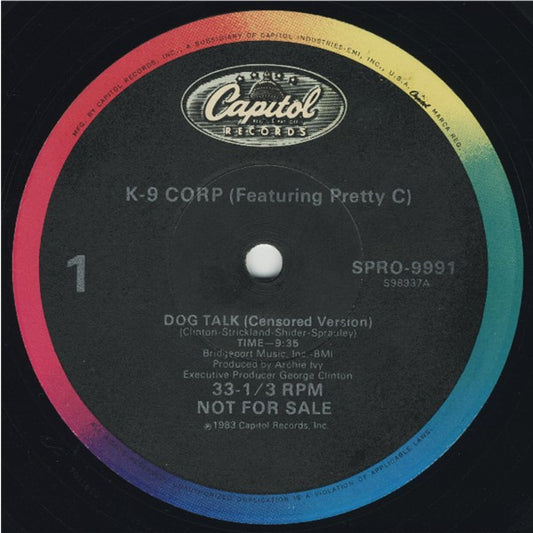 K-9 Corp : Dog Talk (12", Promo)
