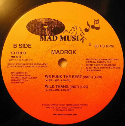 Madrok : We Funk The Best / Wild Thang / Aqua Dream (12")