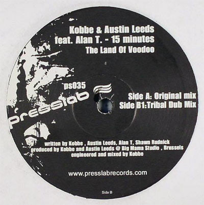 Kobbe & Austin Leeds Pres. The Land Of Voodoo Feat. Alan T : 15 Minutes (12")