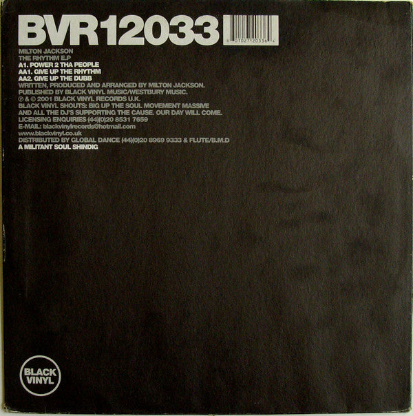 Milton Jackson : The Rhythm E.P. (12", EP)