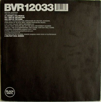 Milton Jackson : The Rhythm E.P. (12", EP)