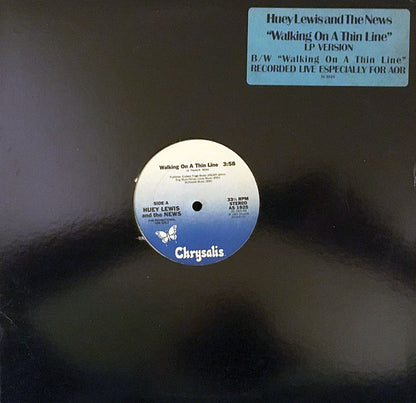 Huey Lewis And The News* : Walking On A Thin Line (12", Promo)