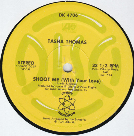 Tasha Thomas : Shoot Me (With Your Love) (12", SP )
