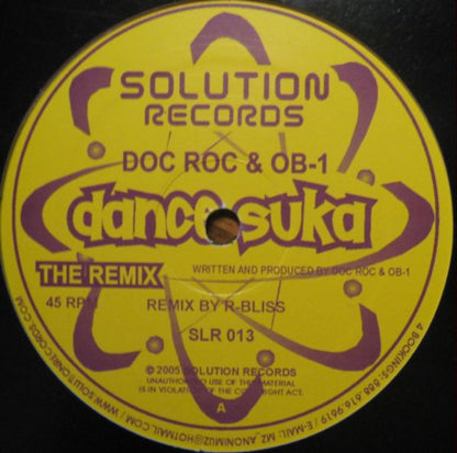 Doc Roc & OB-1 / DJ C-Vaughn & J-Virtue : Dance Suka (The Remix) / Lesson One (12")