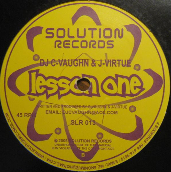 Doc Roc & OB-1 / DJ C-Vaughn & J-Virtue : Dance Suka (The Remix) / Lesson One (12")